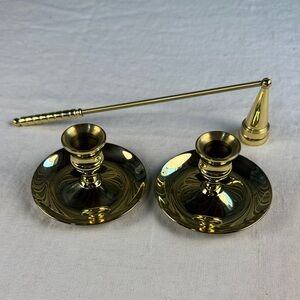 Baldwin Brass Candle Holders with Snuffer